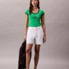 Tricou slim cu logo Monogram