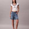 Tricou slim cu logo Monogram