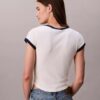 Tricou slim cu logo Monogram