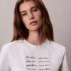 Tricou slim cu logo tipografic