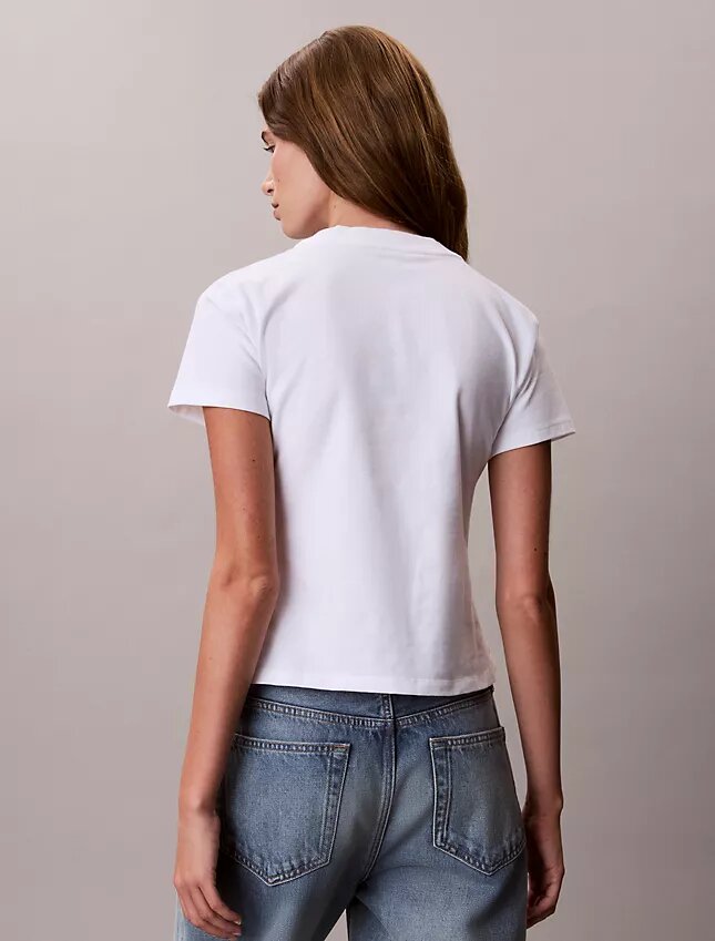 Tricou slim cu logo tipografic Tricou slim cu logo tipografic