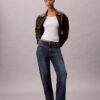 Tricou slim din Modal elastic cu nervuri
