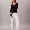 Tricou slim din Modal elastic cu nervuri
