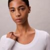 Tricou slim din Modal elastic cu nervuri
