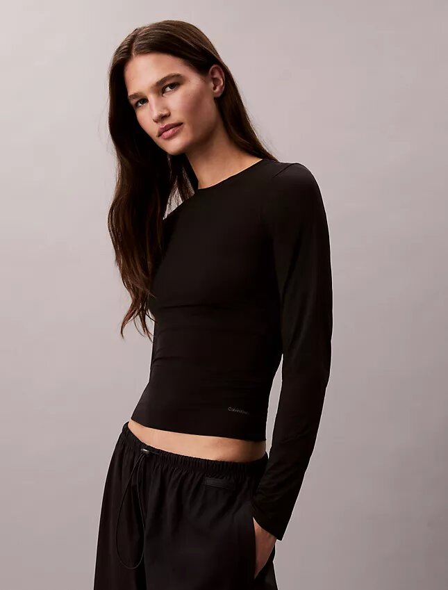 Tricou slim din nailon elastic Tricou slim din nailon elastic
