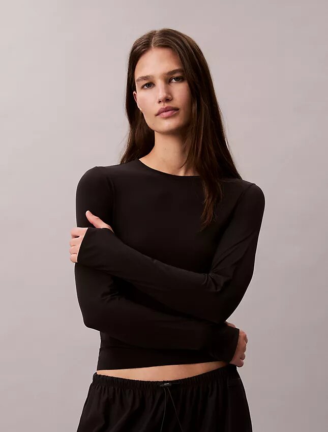 Tricou slim din nailon elastic Tricou slim din nailon elastic