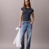 Tricou slim fit cu logo 1989 Tricou slim fit cu logo 1989