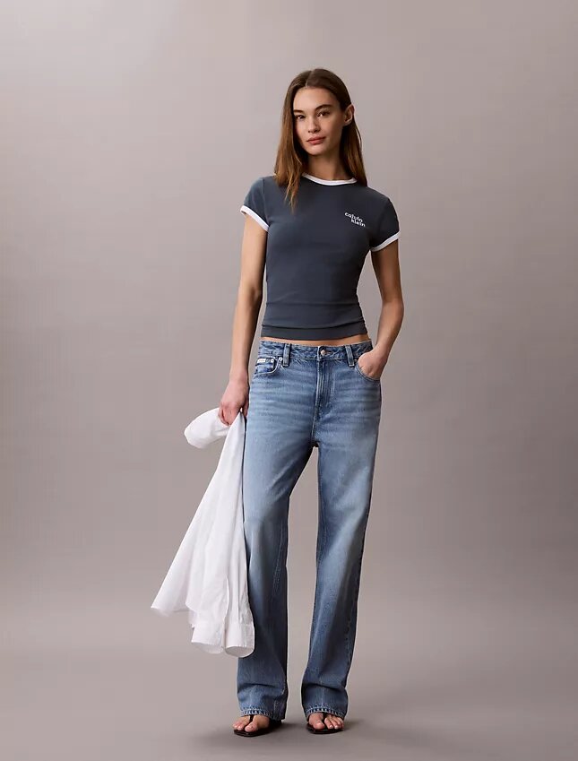 Tricou slim fit cu logo 1989 Tricou slim fit cu logo 1989