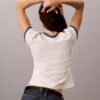 Tricou slim fit cu logo 1989 Tricou slim fit cu logo 1989