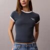 Tricou slim fit cu logo 1989 Tricou slim fit cu logo 1989