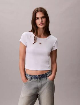 Tricou slim Monologo țesut