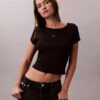 Tricou slim Monologo țesut Tricou slim Monologo țesut