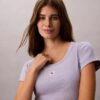 Tricou slim Monologo țesut Tricou slim Monologo țesut
