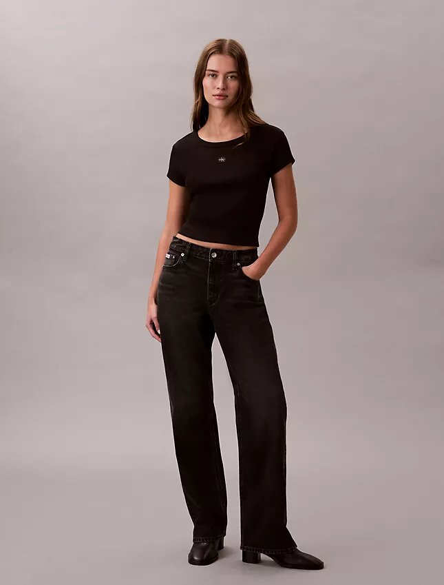 Tricou slim Monologo țesut Tricou slim Monologo țesut