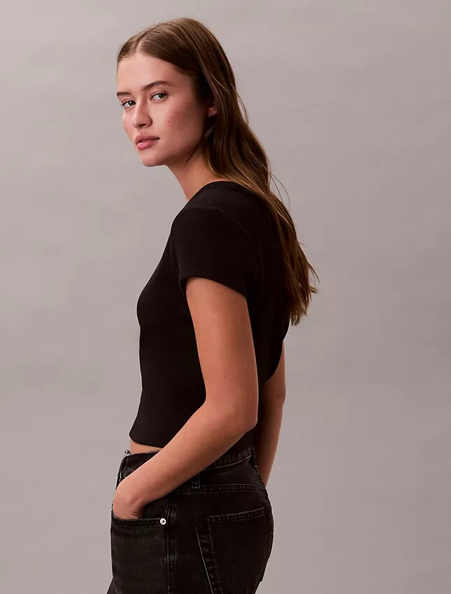 Tricou slim Monologo țesut Tricou slim Monologo țesut