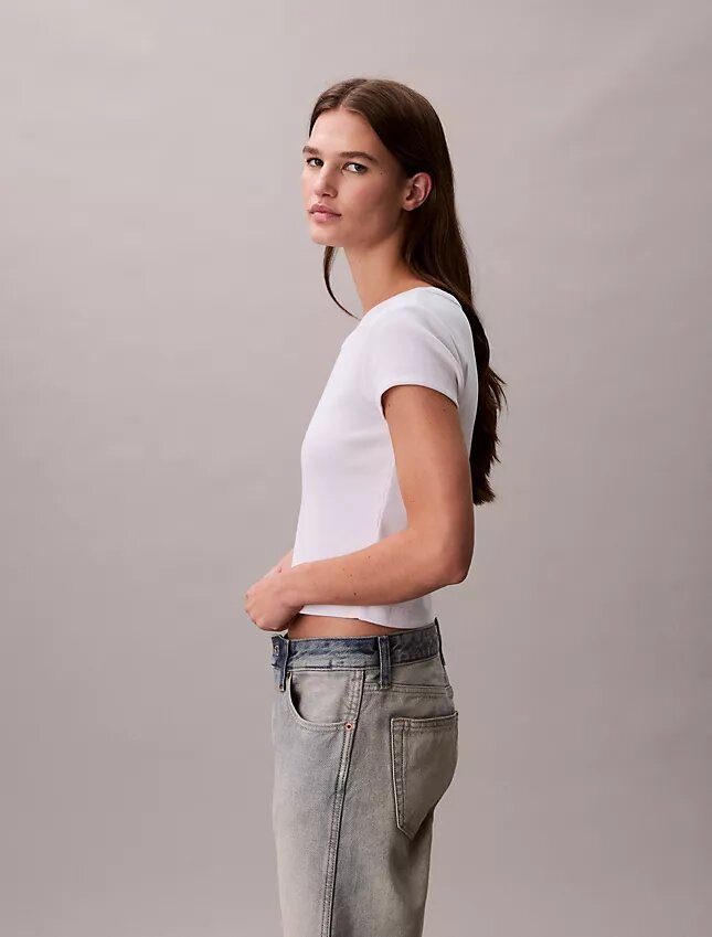 Tricou slim Monologo țesut Tricou slim Monologo țesut