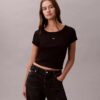Tricou slim Monologo țesut Tricou slim Monologo țesut