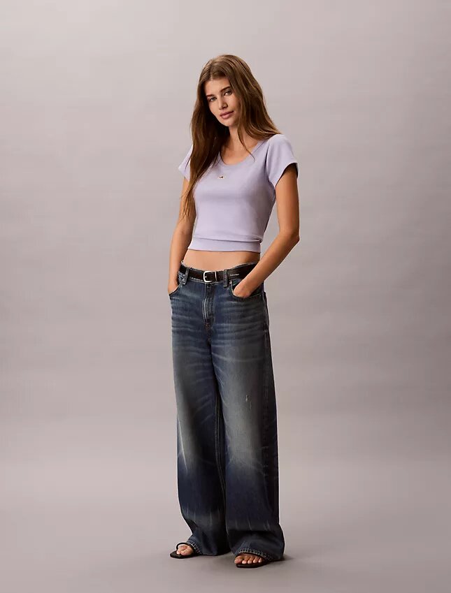 Tricou slim Monologo țesut Tricou slim Monologo țesut