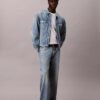 Trucker Jacket din denim cu monogramă integrală, în stilul anilor ’90