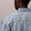 Trucker Jacket din denim cu monogramă integrală, în stilul anilor ’90