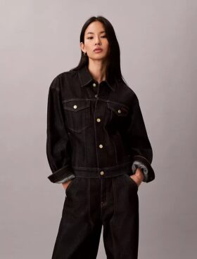 Trucker Jacket din denim pentru Anul Nou Lunar