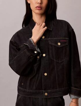 Trucker Jacket din denim pentru Anul Nou Lunar