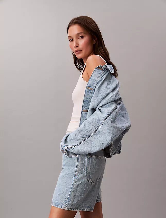 Trucker Jacket relaxată din denim Trucker Jacket relaxată din denim