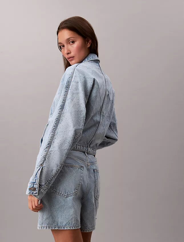 Trucker Jacket relaxată din denim Trucker Jacket relaxată din denim