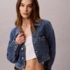Trucker Jacket scurtă din denim Trucker Jacket scurtă din denim
