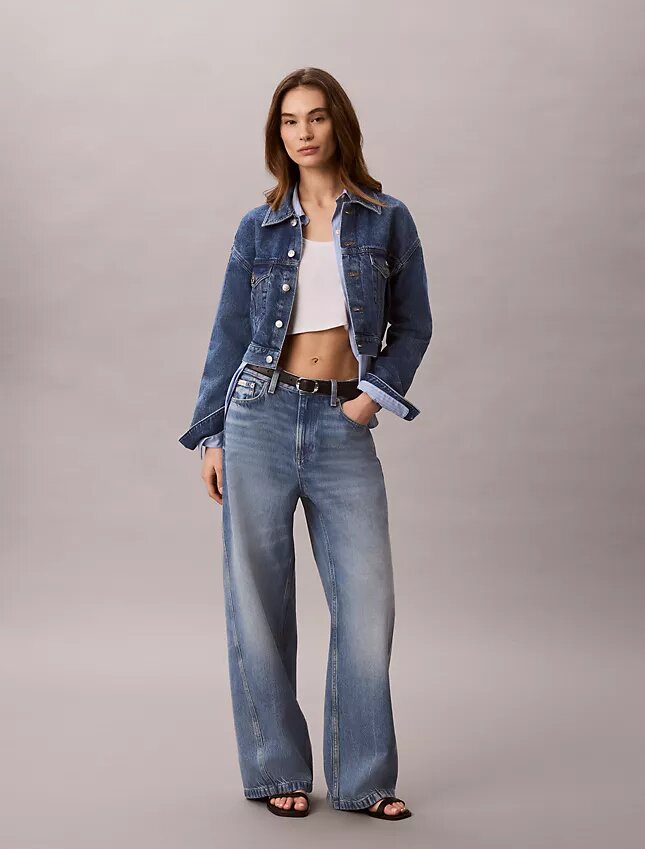 Trucker Jacket scurtă din denim Trucker Jacket scurtă din denim