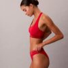 Unlined Bralette din bumbac și Modal, cu logo metalic Unlined Bralette din bumbac și Modal, cu logo metalic