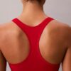 Unlined Bralette din bumbac și Modal, cu logo metalic Unlined Bralette din bumbac și Modal, cu logo metalic