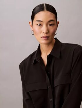 Utility Shirt relaxat cu nasturi