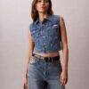 Vestă fără mâneci din denim Vestă fără mâneci din denim