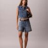 Vestă fără mâneci din denim Vestă fără mâneci din denim