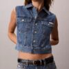 Vestă fără mâneci din denim Vestă fără mâneci din denim