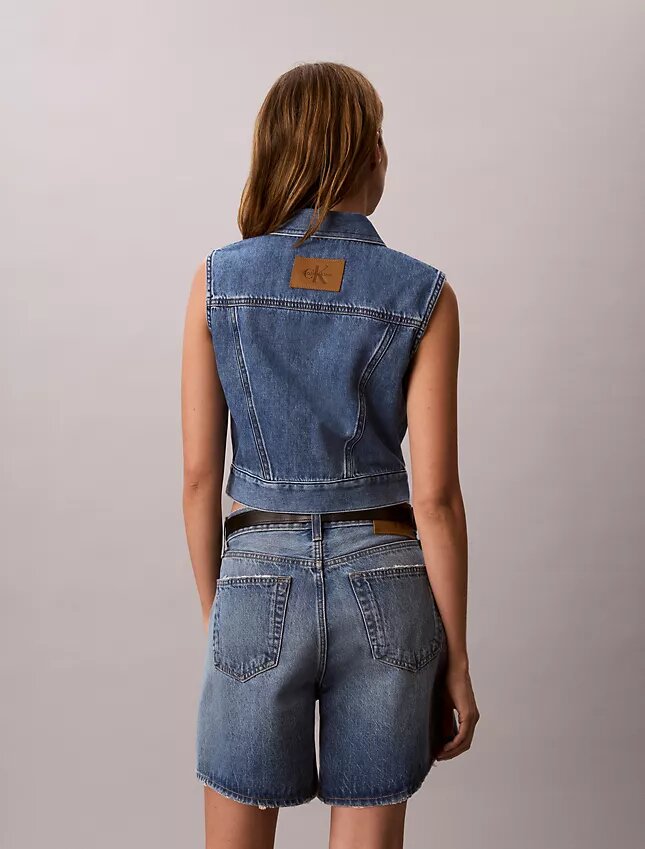 Vestă fără mâneci din denim Vestă fără mâneci din denim