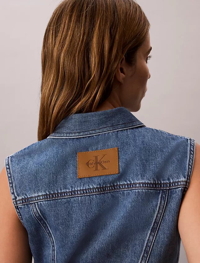 Vestă fără mâneci din denim Vestă fără mâneci din denim