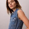 Vestă fără mâneci din denim Vestă fără mâneci din denim