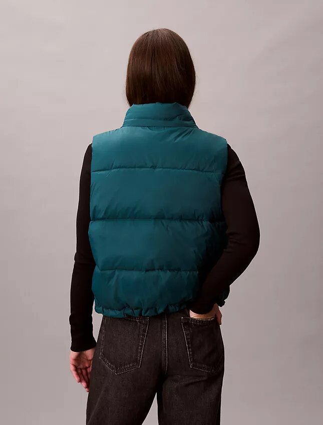Vestă matlasată din nailon cu Monogram Vestă matlasată din nailon cu Monogram